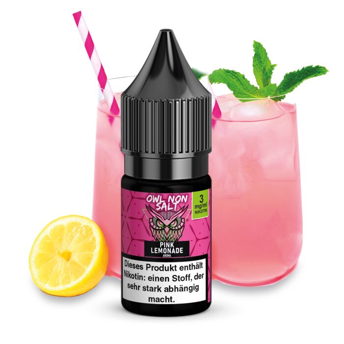 OWL Non SALT Liquid Pink Lemonade 10 ml 3 mg