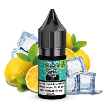 OWL Non SALT Liquid Zitrone Ice 10 ml 3 mg