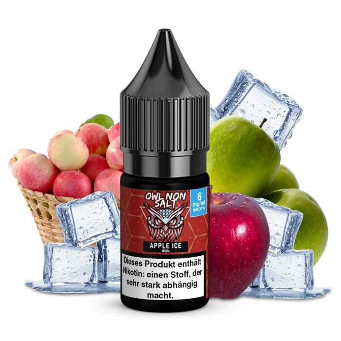 OWL Non SALT Liquid Apple Ice 10 ml 6 mg