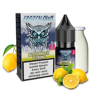 Frozen OWL Buttermilch Zitrone Nikotinsalz Liquid 10 ml...