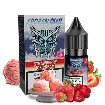 Frozen OWL Strawberry Ice Cream Nikotinsalz Liquid 10 ml...