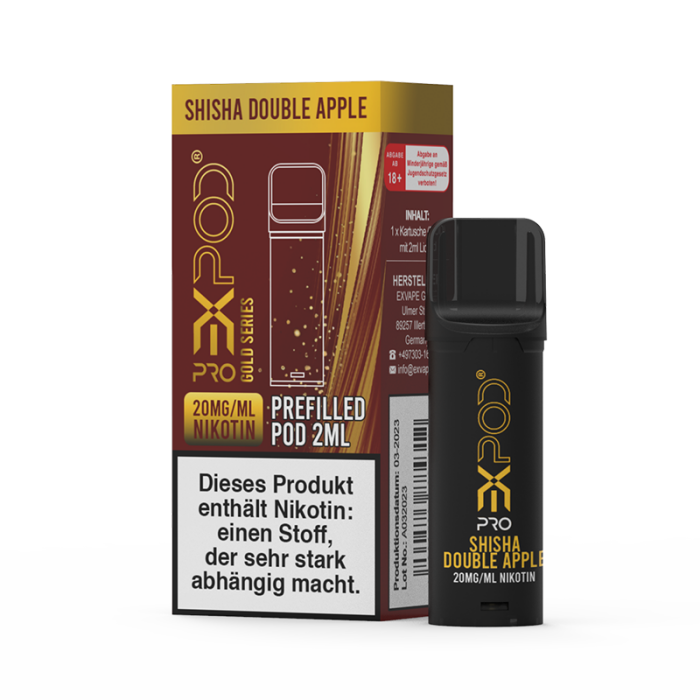 Expod Pro POD 20 mg Gold Series Shisha Double