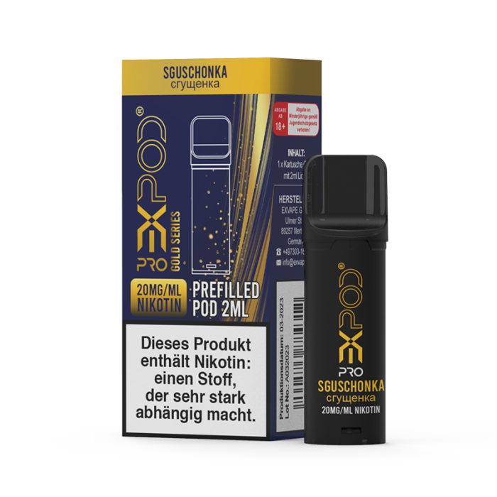 Expod Pro POD 20 mg Gold Series Sguschonka