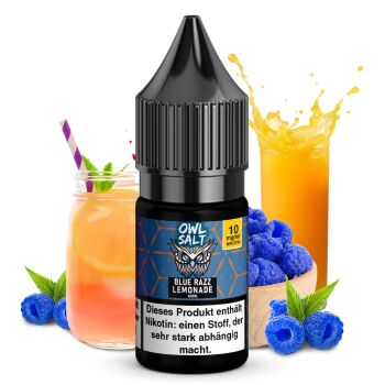 OWL Salt Liquid Blue Razz Lemonade 10 ml 10 mg