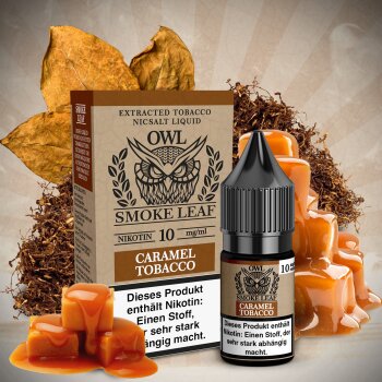 OWL Smoke Leaf Caramel Tobacco Aroma Nikotinsalzliquid 10...