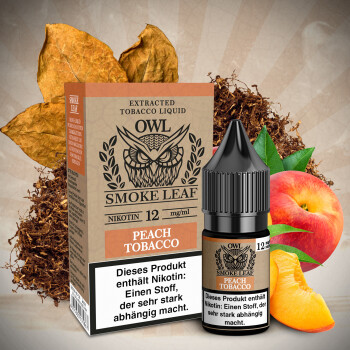 OWL Smoke Leaf Peach Tobacco Aroma Nikotinliquid 10 ml 12 mg