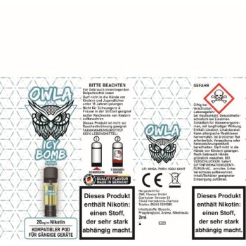 OWLA ICY Bomb Prefilled Pod 2 ml 20 mg