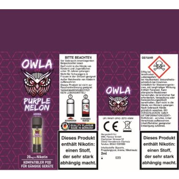 OWLA Purple Melon Prefilled Pod 2 ml 20 mg