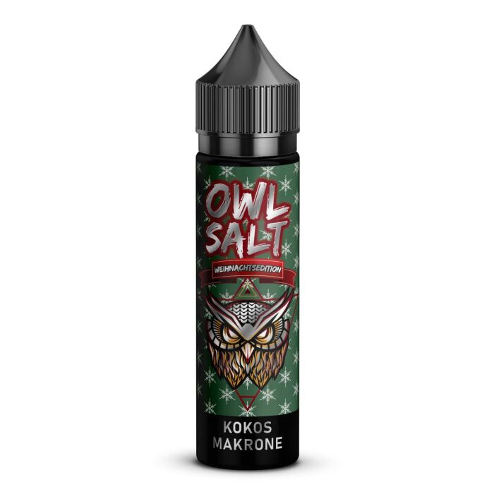 OWL Salt Longfill Kokosmakrone Aroma Weihnachtsedition 10 ml in 60 ml