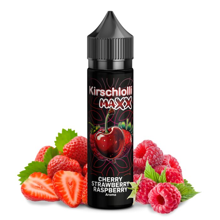 Kirschlolli MAXX Cherry Strawberry Raspberry 10 ml Aroma Longfill