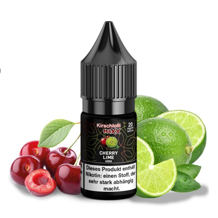 Kirschlolli MAXX Cherry Lime Salzliquid 10 ml 20 mg