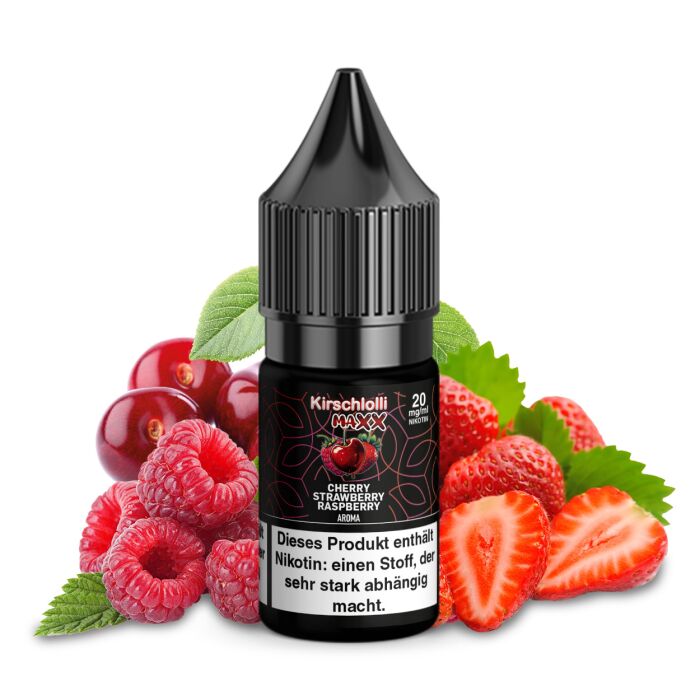 Kirschlolli MAXX Cherry Strawberry Raspberry Salzliquid 10 ml 20 mg