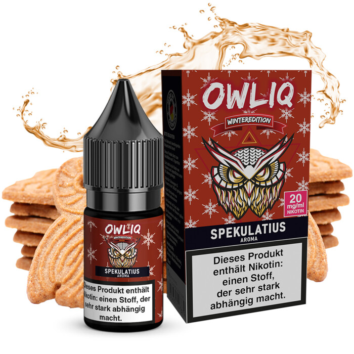 Liquid Spekulatius Aroma - OWLIQ Winteredition 10 ml 20 mg