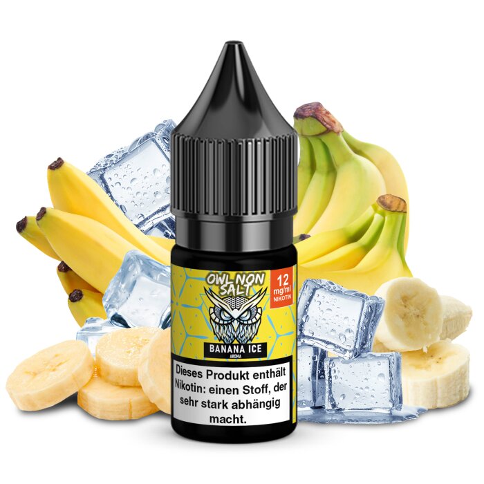 OWL Non SALT Liquid Banana Ice 10 ml 12 mg