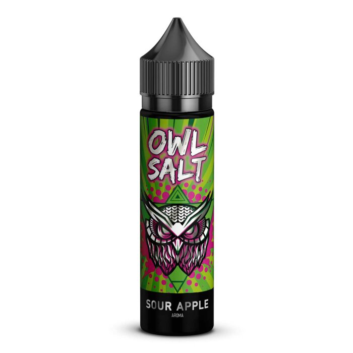 OWL Salt Longfill Sour Apple Aroma 10 ml in 60 ml