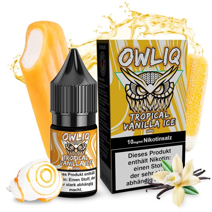 Liquid Tropical Vanilla Ice Aroma - OWLIQ 10 ml 10 mg