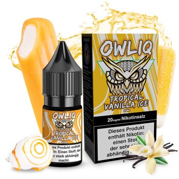 Liquid Tropical Vanilla Ice Aroma - OWLIQ 10 ml 20 mg