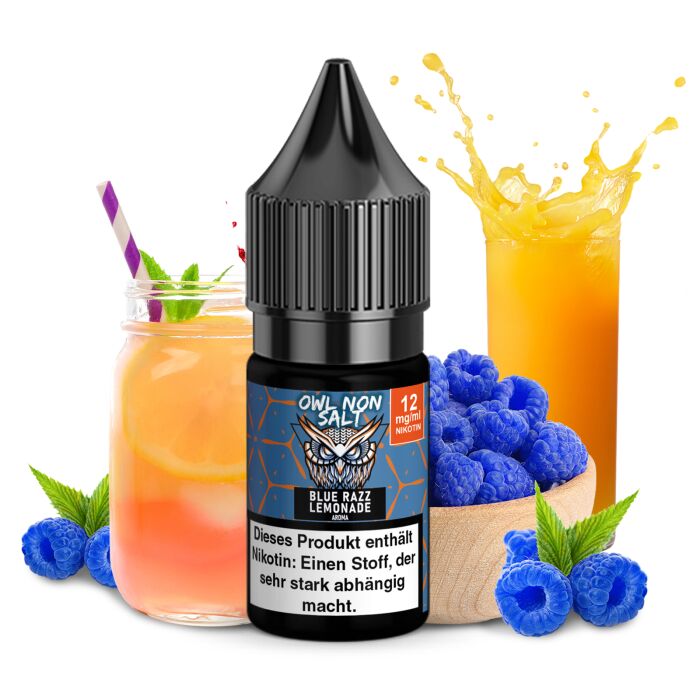 OWL Non SALT Liquid Blue Razz Lemonade 10 ml 12 mg