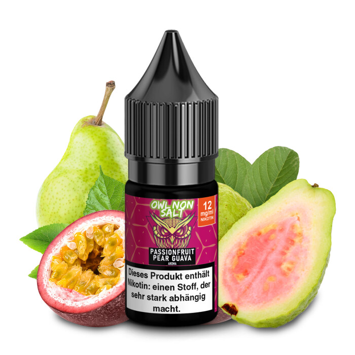OWL Non SALT Liquid Passionfruit Pear Guava 10 ml 12 mg