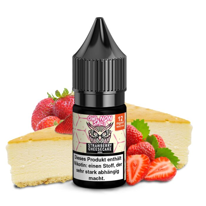 OWL Non SALT Liquid Strawberry Cheesecake 10 ml  12 mg