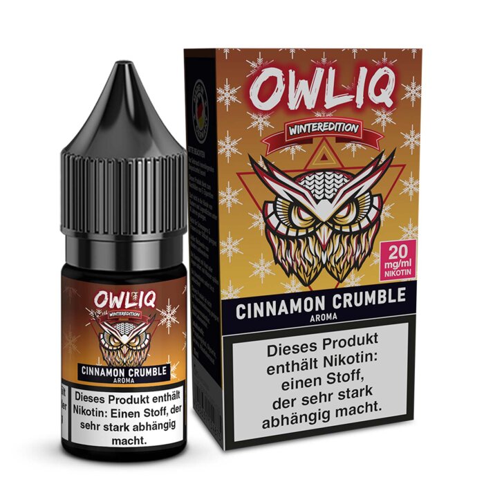 Liquid Cinnamon Crumble Aroma - OWLIQ Winteredition 10 ml 20 mg
