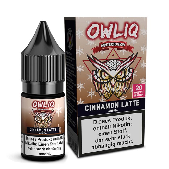 Liquid Cinnamon Latte Aroma - OWLIQ Winteredition 10 ml 20 mg