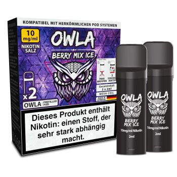 2x OWLA Pod 2ml - Berry Mix Ice 10mg