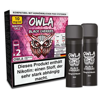 2x OWLA Pod 2 ml - Black Cherries 10 mg