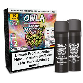 2x OWLA Pod 2ml - Cactus Passionfruit Ice 10mg
