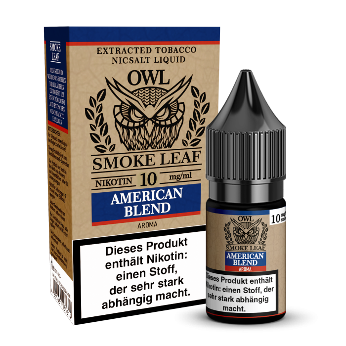 OWL Smoke Leaf American Blend Tobacco Aroma Nikotinsalzliquid 10 ml 10 mg
