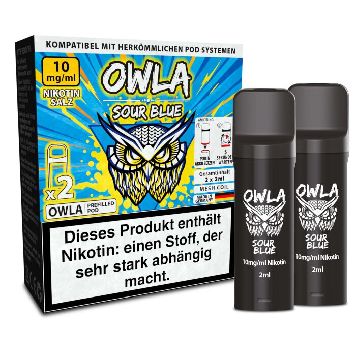 2x OWLA Pod 2 ml - Sour Blue 10 mg