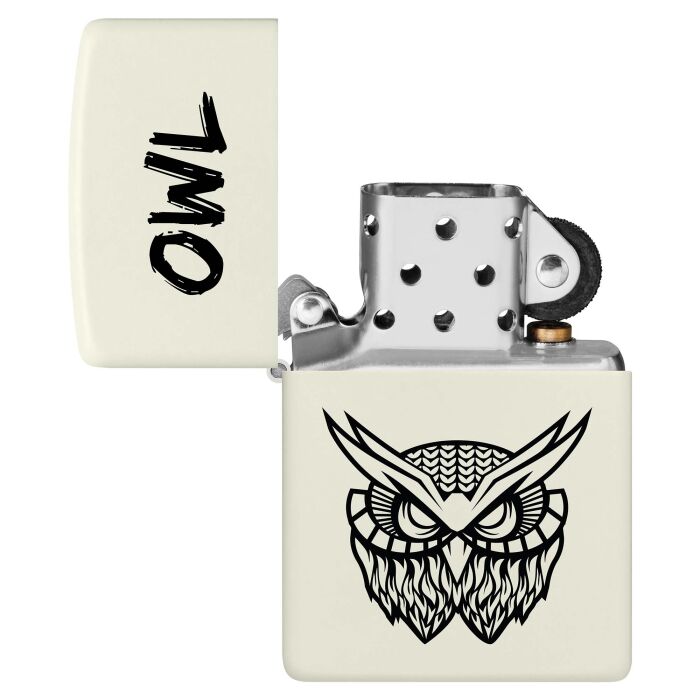 Zippo OWL white Glow in the Dark