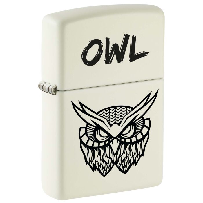 Zippo OWL white Glow in the Dark