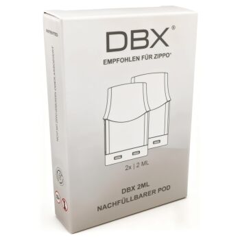 DBX - Leerpods für Zippo 1,0 Ohm (2ml) 2er Pack