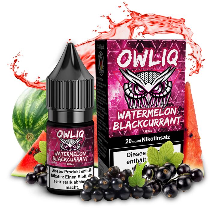 Liquid Watermelon Blackcurrant Aroma - OWLIQ 10 ml 20 mg
