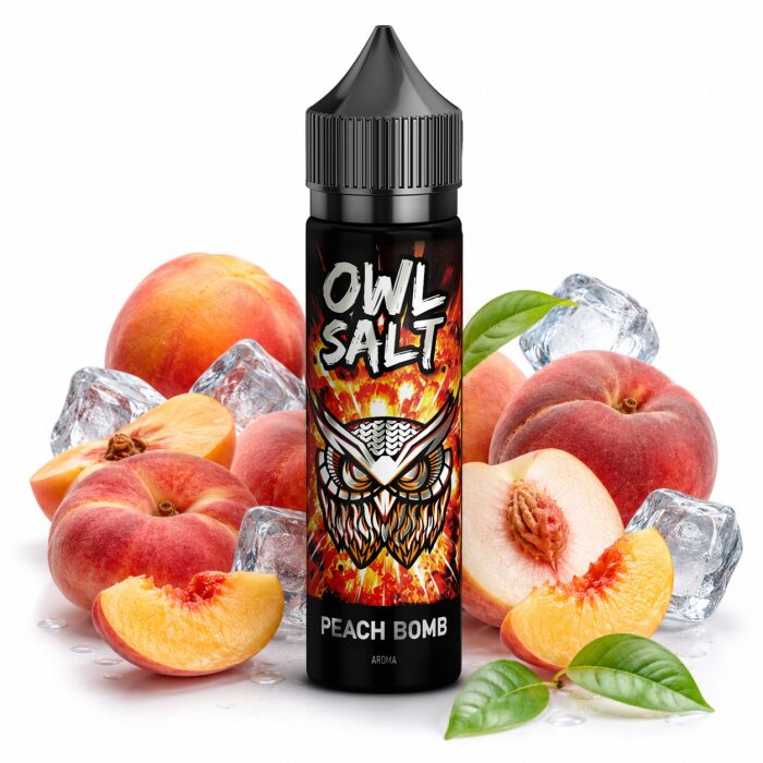 OWL Salt Longfill Peach Bomb Aroma 10 ml in 60 ml